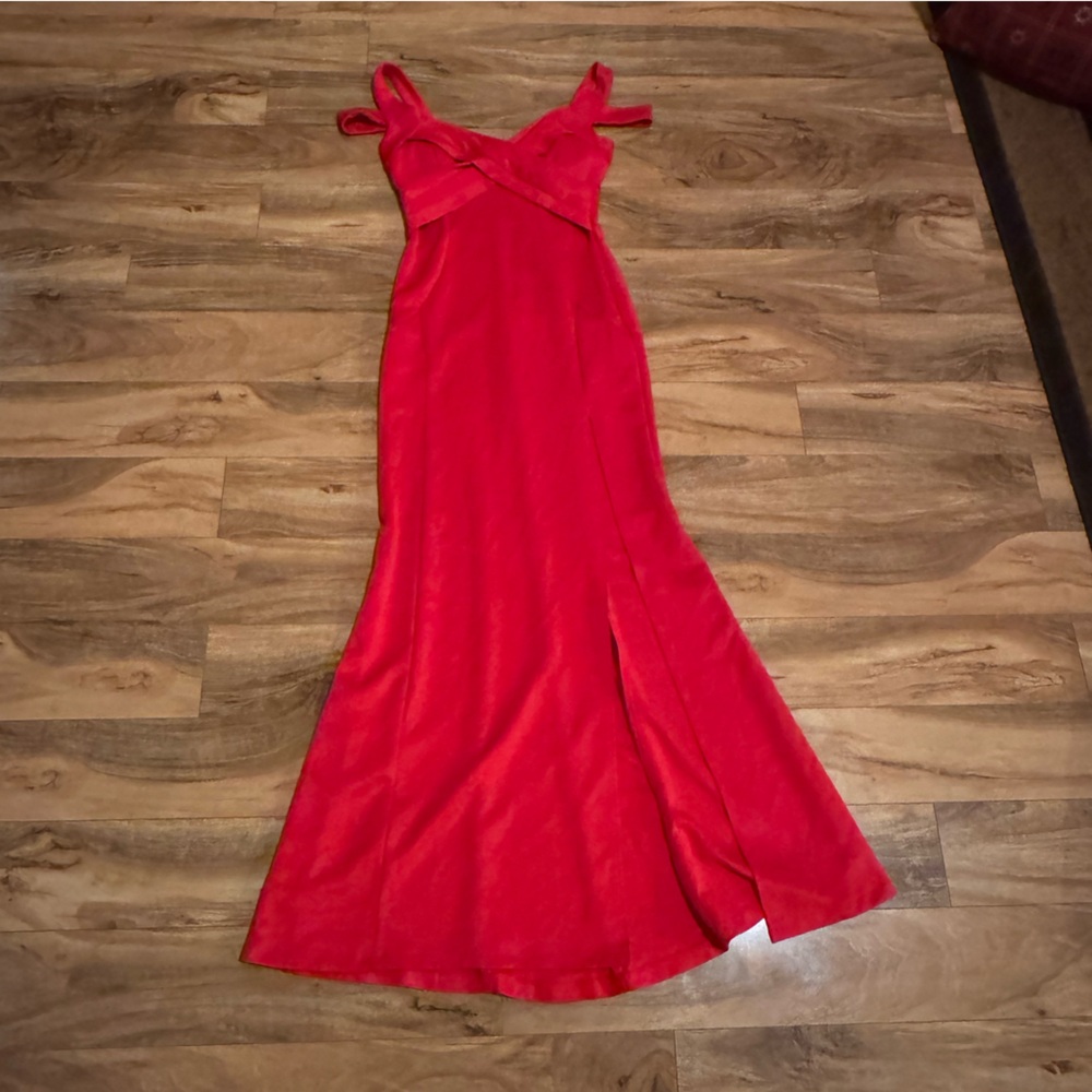 Formal Red Slit Dress